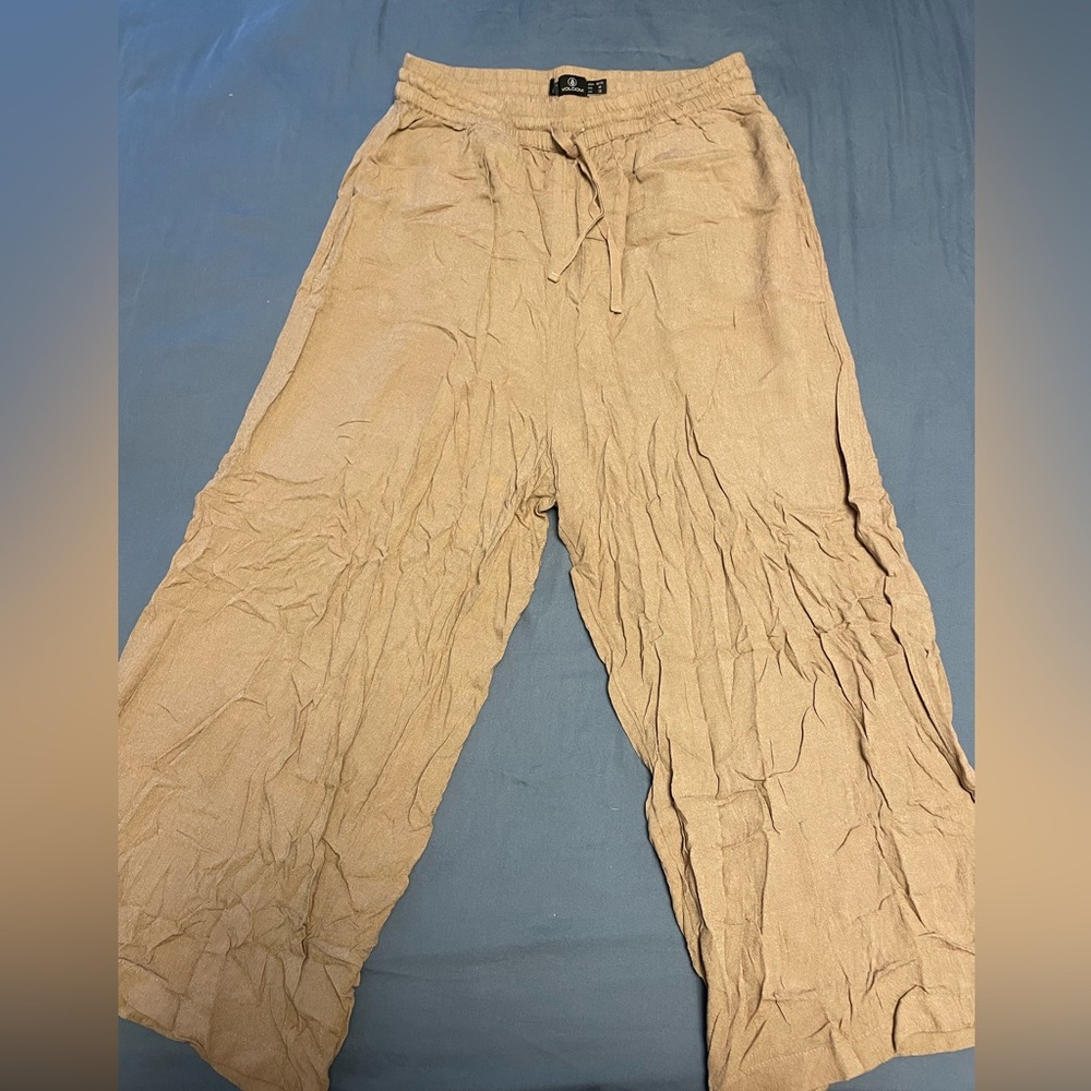 Volcom Flowy Straight Linen Pants